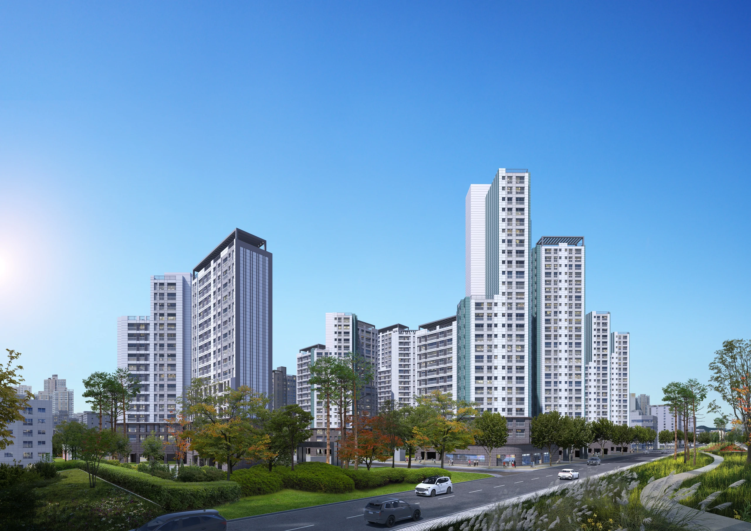 두산위브 가좌역 파크뷰 주경 투시도